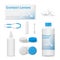 Contact lens accessory set, medical eye vision health