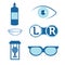 Contact lenses elements and glasses