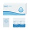 Contact lenses in a pack, front and back side vector.