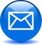 Contact mail icon web buttons blue