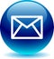 Contact mail icon web buttons blue