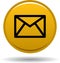 Contact mail icon web buttons golden