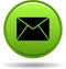 Contact mail icon web buttons green