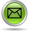 Contact mail icon web buttons green