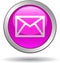 Contact mail icon web buttons pink