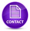 Contact (page icon) elegant purple round button