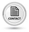 Contact (page icon) prime white round button