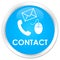 Contact (phone email and mouse icon) cyan blue premium round but