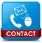 Contact (phone email and mouse icon) cyan blue square button red