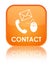 Contact (phone email and mouse icon) orange special square button