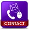 Contact (phone email and mouse icon) purple square button red ri