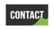 CONTACT text written on black green sticker