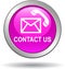 Contact us button mail call icons pink