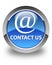 Contact us (email address icon) glossy blue round button