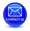 Contact us (email icon) glassy blue round button