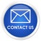 Contact us (email icon) premium blue round button