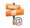 contact us online sign concept illustration