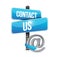 contact us sign and online symbol