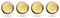 Contact vector buttons icons gold
