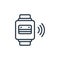 contactless icon vector from sales concept. Thin line illustration of contactless editable stroke. contactless linear sign for use