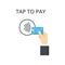 Contactless payment icon. Tap to pay concept - sign.
