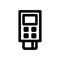 Contactless payment purchase icon. Debit or credit card and POS terminal. Vector illustration