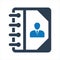 Contacts Address Book Icon. Contact Book icon
