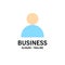 Contacts, Mane, Twitter Business Logo Template. Flat Color