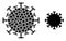 Contagious Virus Composition of Contagious Virus Items and Basic Icon