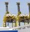 Container Cranes In A Port Or Dock