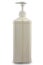 Container for disinfected solutions with a spray bottle, rectangular shape, white plastic