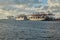 Container Dock in Rotterdam, Cargo Ships