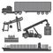 Container loader gantry crane  ship  vessel