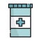 Container medicine prescription health care equipment medical line and fill icon