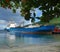 A container ship alongside the customs wharf in kingstown, st. vincent
