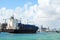 Container Ship approaching Port of Miami