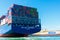 Container ship CMA CGM loaded with shipping containers