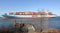 Container Ship MAERSK YUKON passing Kill Van Kull strait