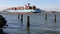 Container Ship MAERSK YUKON passing Kill Van Kull strait westward on background of Bayonne, NJ