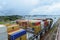 Container Ship on the Panama Canal