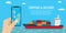 Container ship in sea, vessel boat transport,shipping and delivery tracking