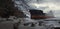 Container Ship Stranded On Beach