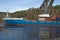 Container ship under svinesund bridge, image 3