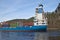 Container ship under svinesund bridge, image 6