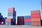 Container stack For importing and exporting goods