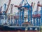 Container terminal Burchardkai in Hamburg on the Elbe