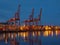 Container Terminal at night