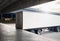 Container Trailer Trucks Loading at Dock Warehouse. Distribution Warehouse Shipping. Freight Truck Logistic.