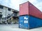 Containers in the dockyard