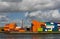 Containers at Rotterdam port